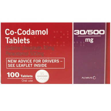 Codeine 30/500 mg (co-codamol)