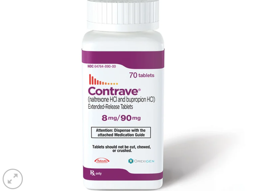 Naltrexone–Bupropion (Contrave) — حبوب منع الحمل (8/90 ملغ) ، مضخة